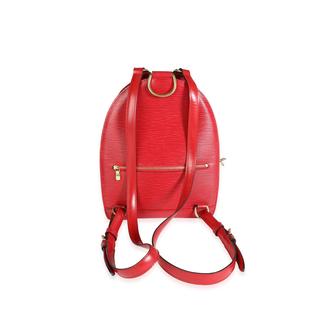 Louis Vuitton Louis Vuitton Red Epi Leather Mabillon Backpack
