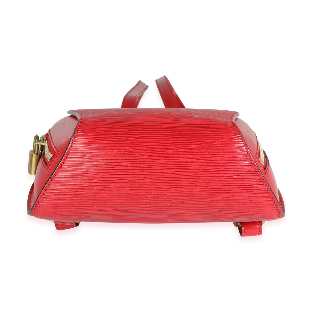 Louis Vuitton Louis Vuitton Red Epi Leather Mabillon Backpack