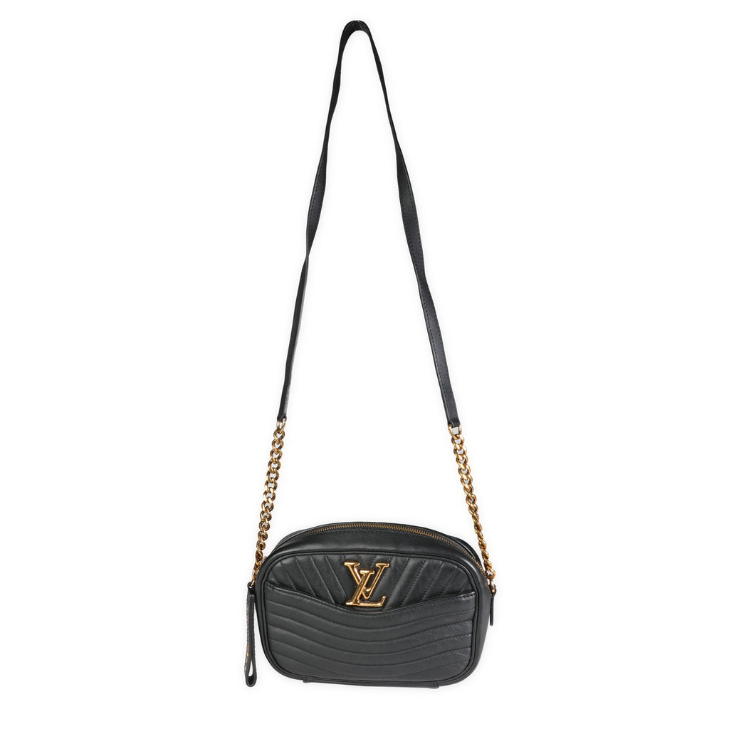 Louis Vuitton Louis Vuitton Black Leather Small New Wave Camera Bag
