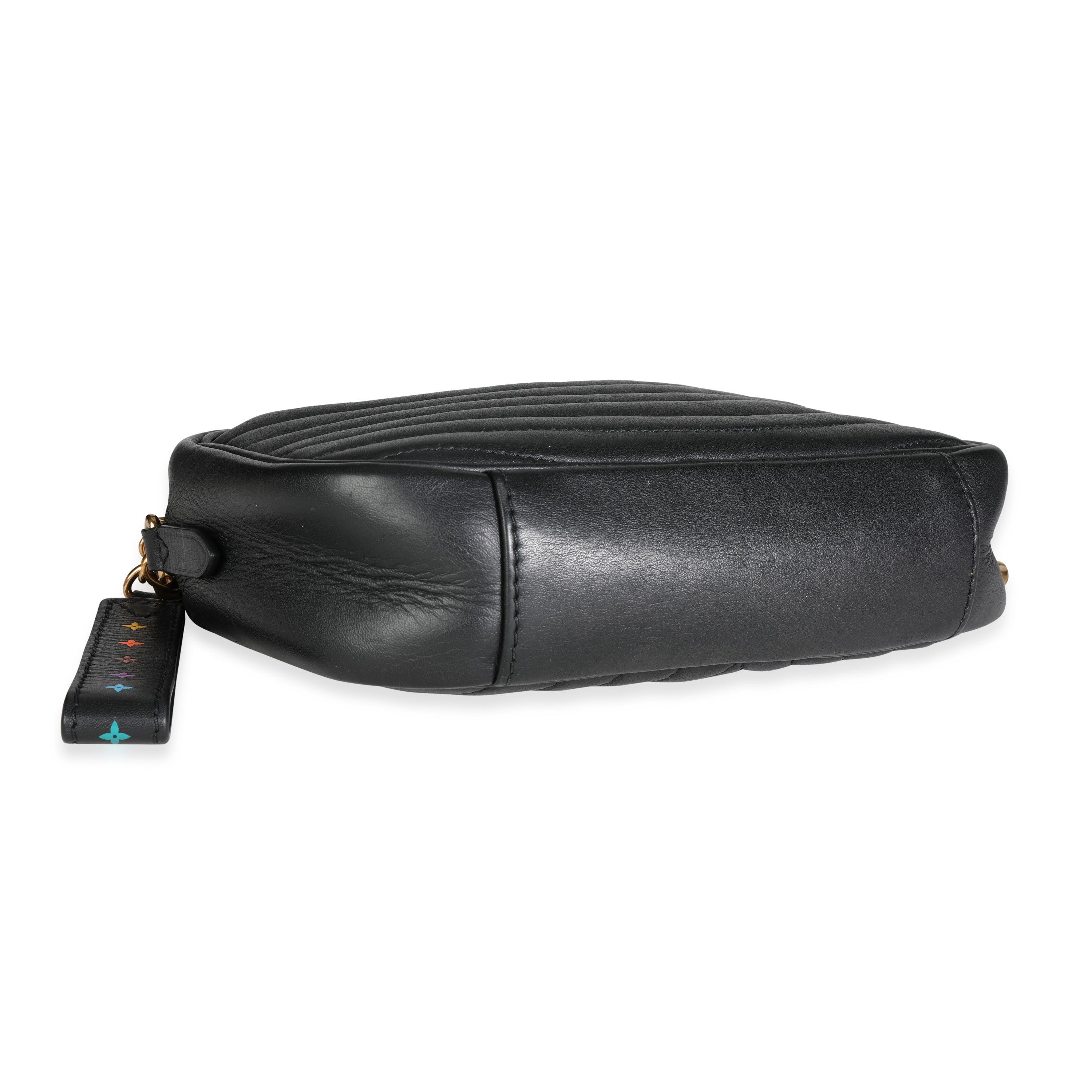 Louis Vuitton Louis Vuitton Black Leather Small New Wave Camera Bag