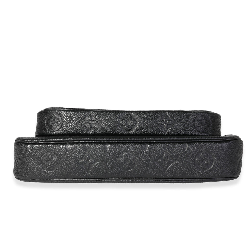 Louis Vuitton Louis Vuitton Black Monogram Empreinte Leather Multi-Pochette