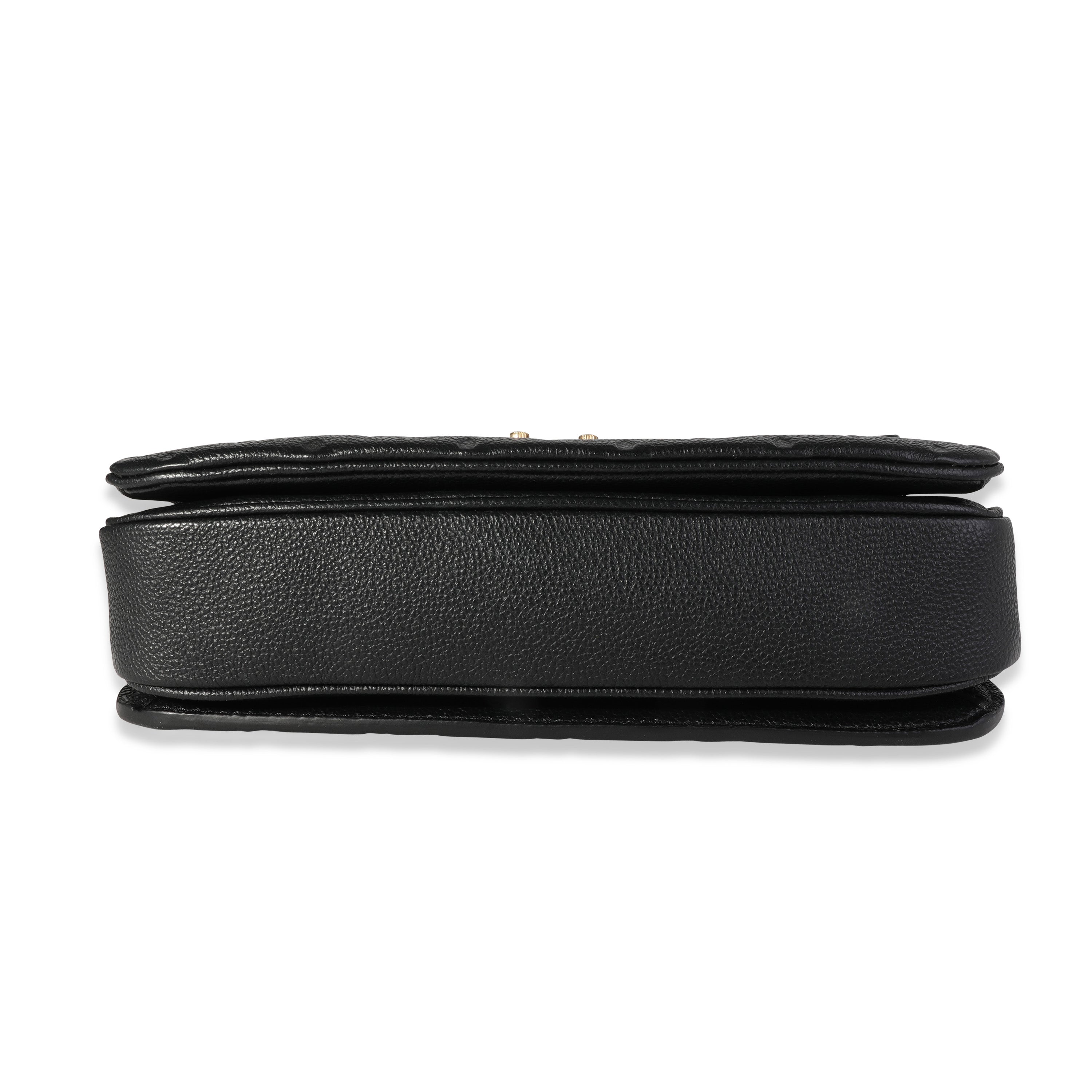 Louis Vuitton Louis Vuitton Black Monogram Empreinte Pochette Métis