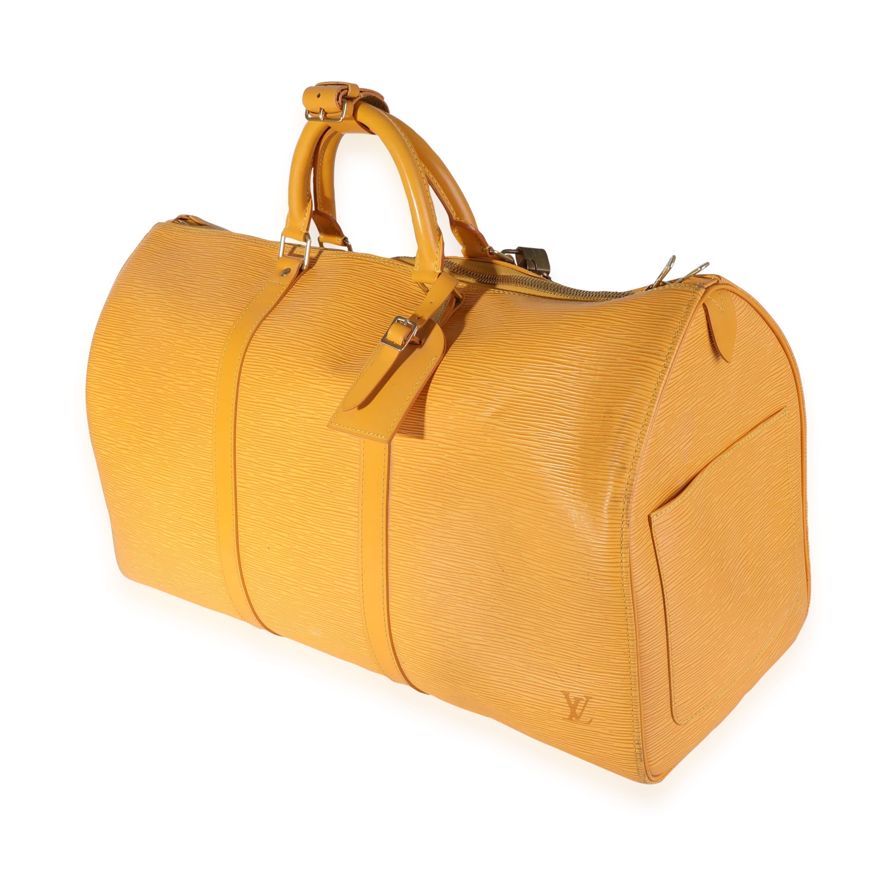 Louis Vuitton Louis Vuitton Mimosa Epi Leather Keepall 50