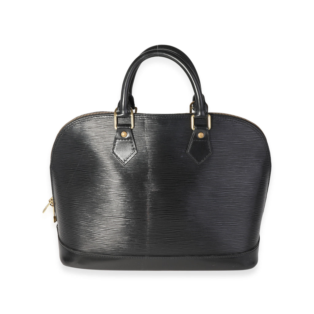 Louis Vuitton Louis Vuitton Black Epi Leather Alma PM
