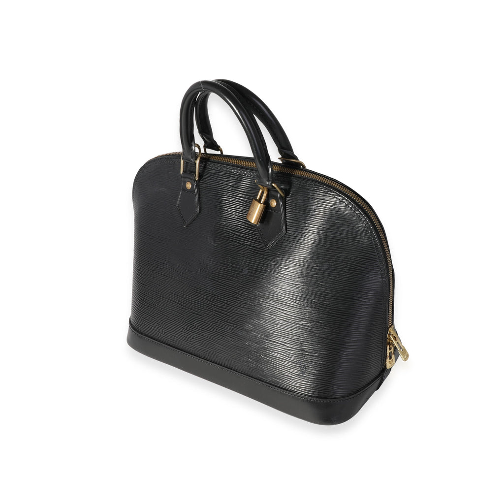 Louis Vuitton Louis Vuitton Black Epi Leather Alma PM