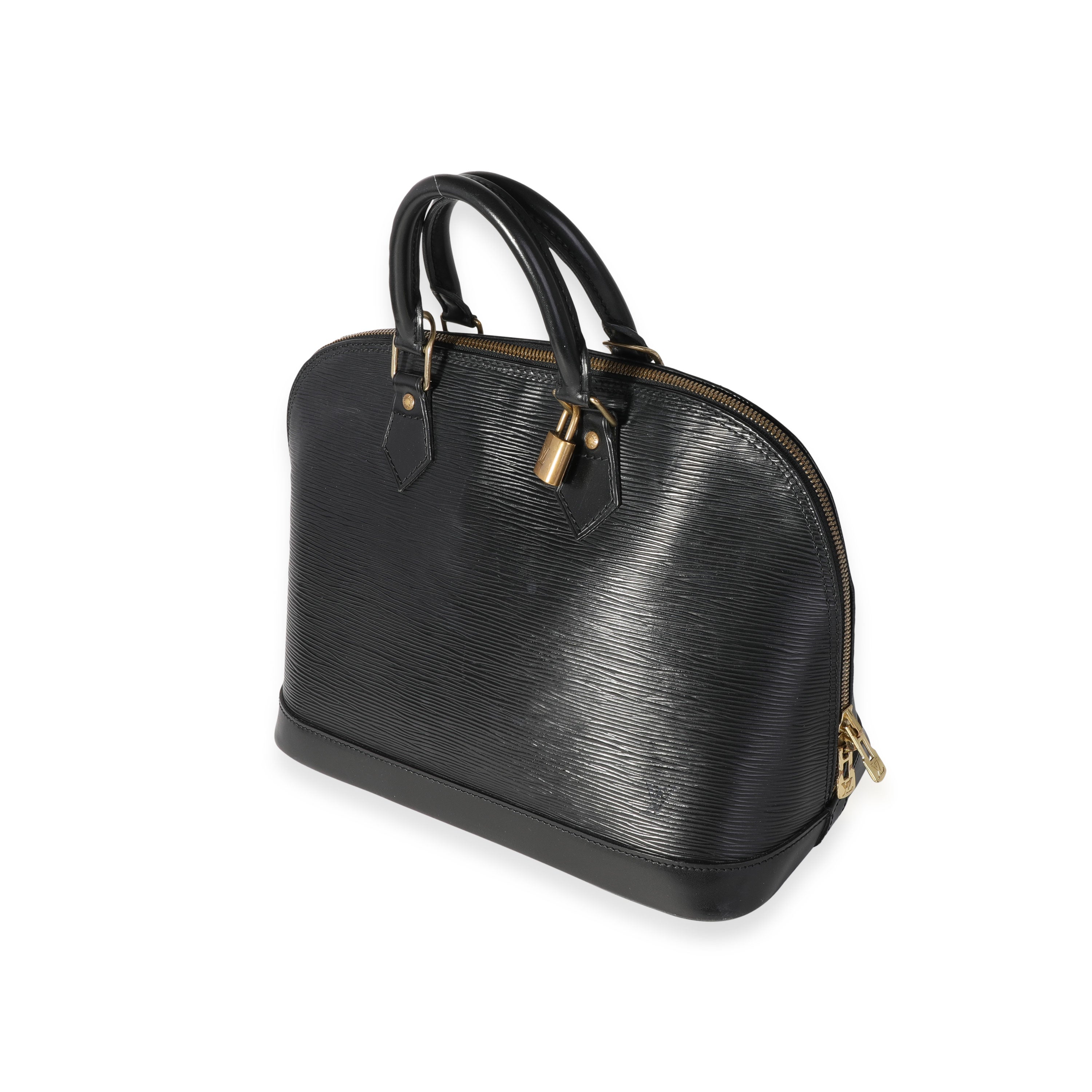 Louis Vuitton Louis Vuitton Black Epi Leather Alma PM