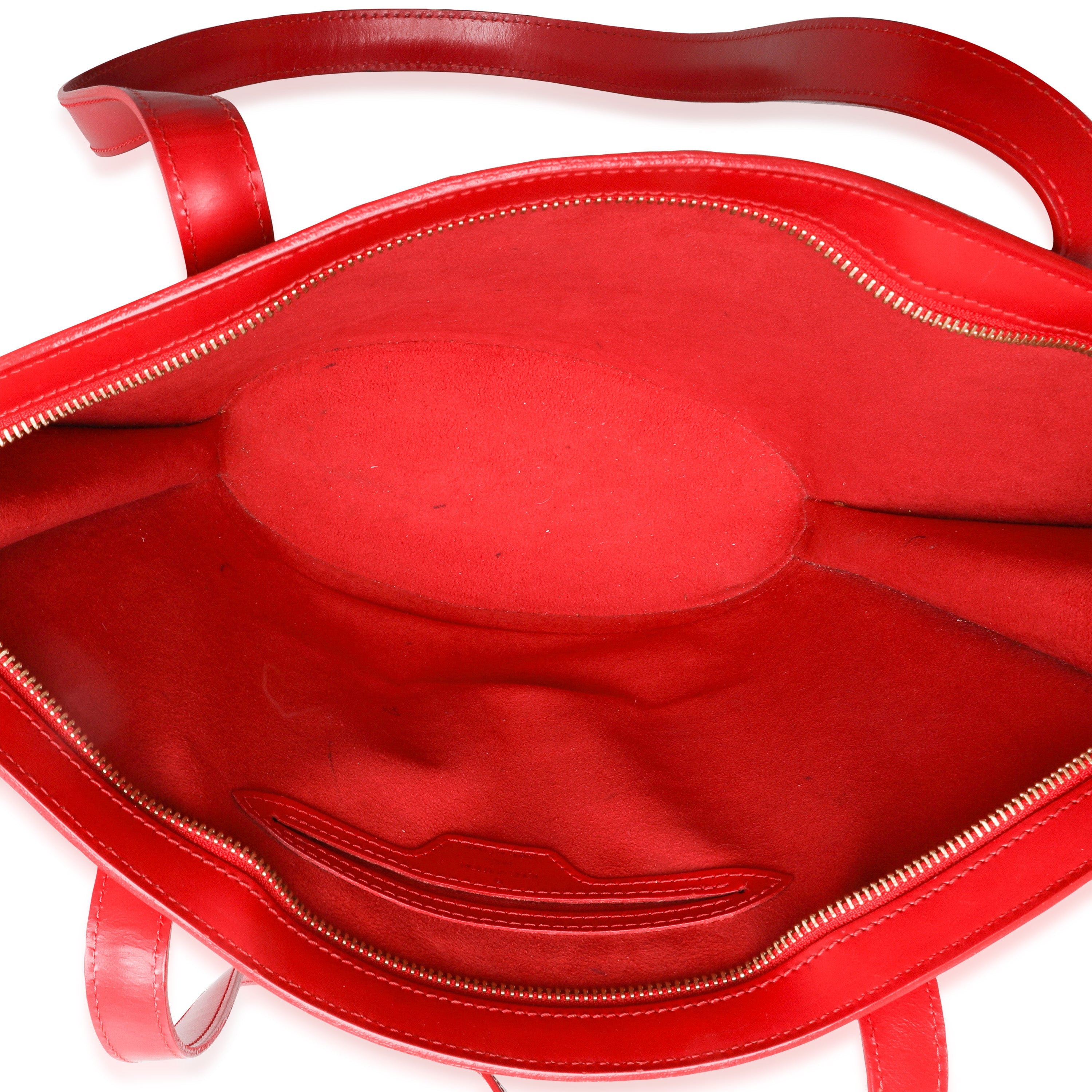 Louis Vuitton Louis Vuitton Red Epi Leather Saint Jacques PM
