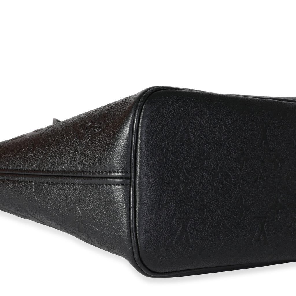 Louis Vuitton Louis Vuitton Black Empreinte Monogram Giant Neverfull MM