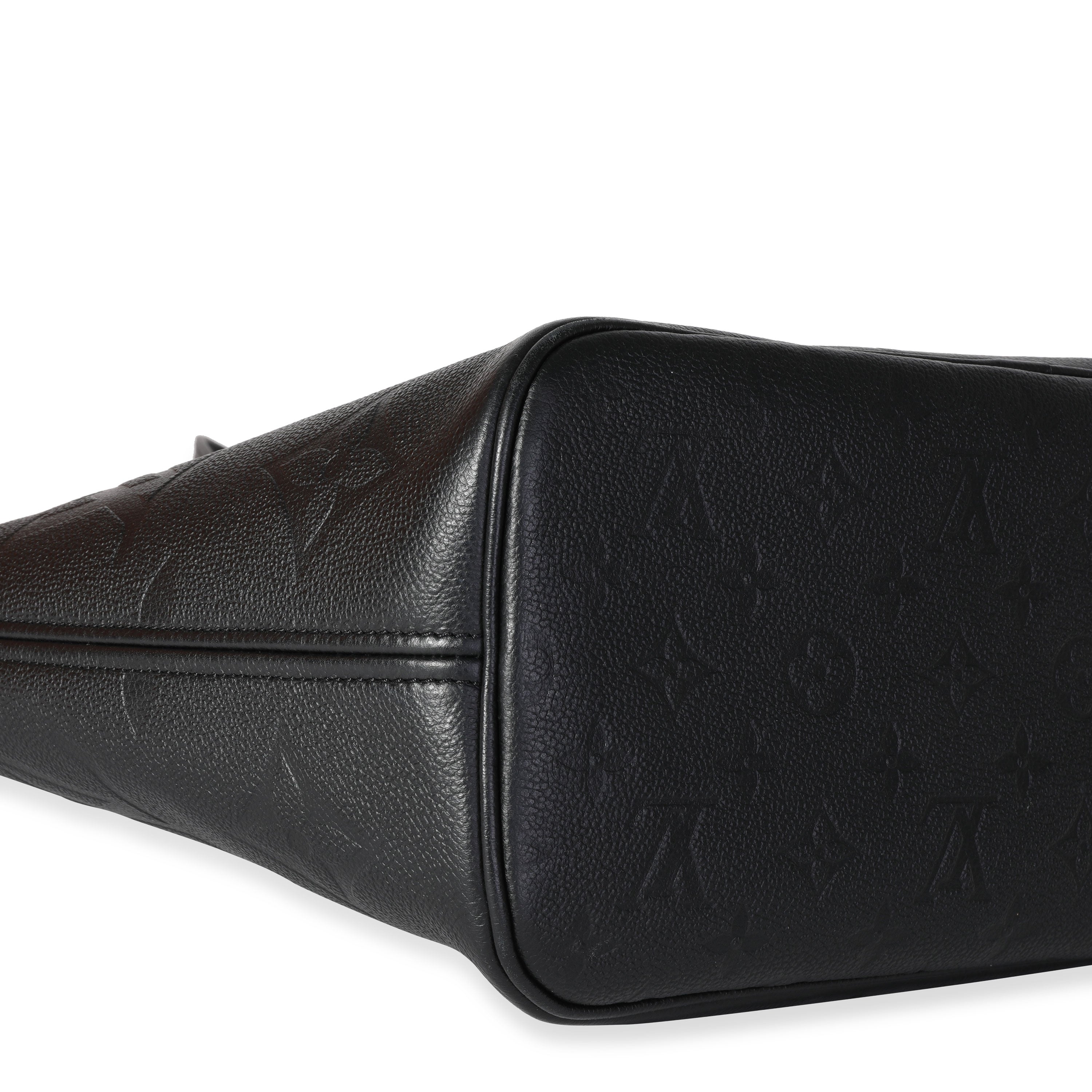 Louis Vuitton Louis Vuitton Black Empreinte Monogram Giant Neverfull MM