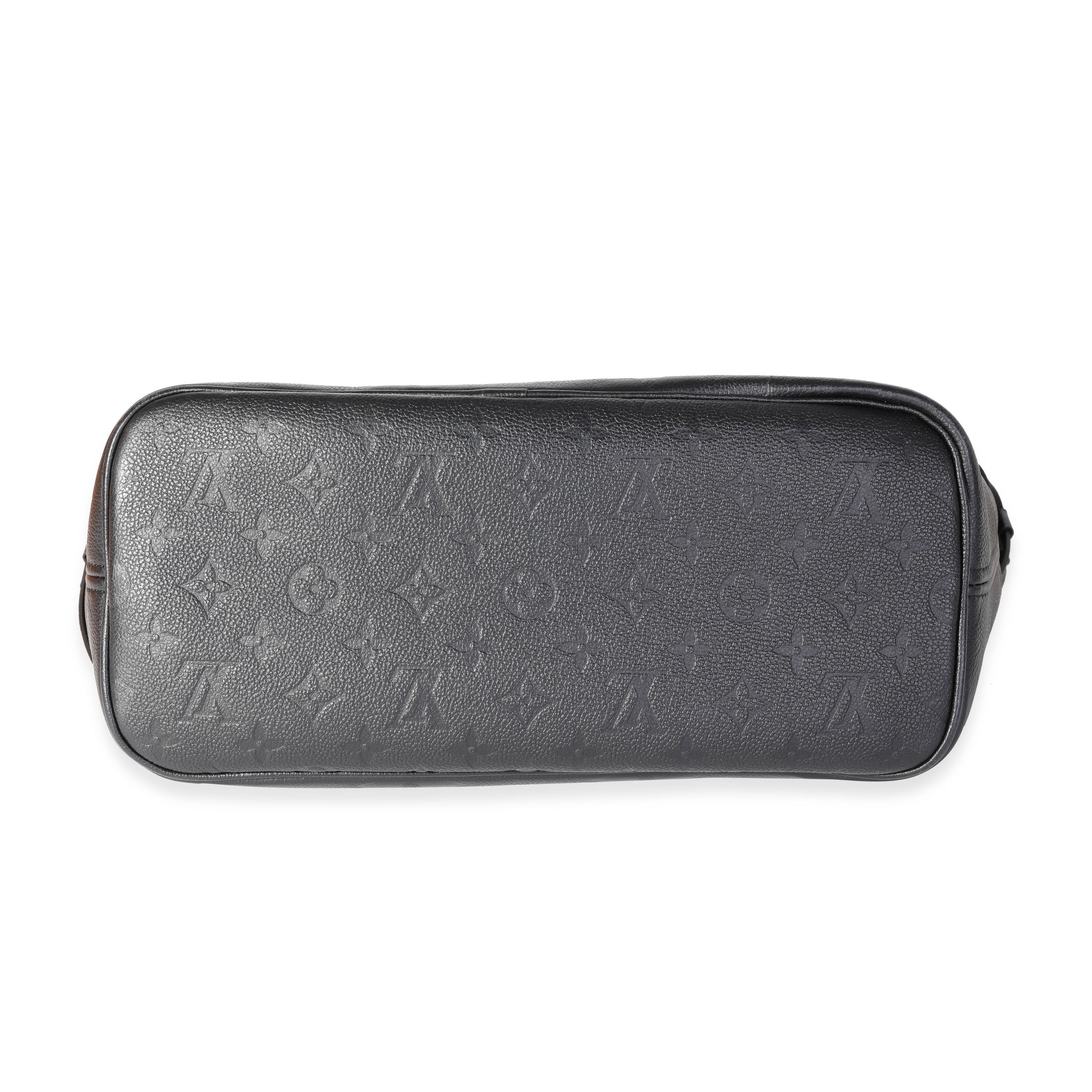 Louis Vuitton Louis Vuitton Black Empreinte Monogram Giant Neverfull MM