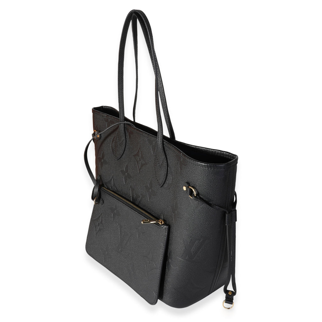 Louis Vuitton Louis Vuitton Black Empreinte Monogram Giant Neverfull MM
