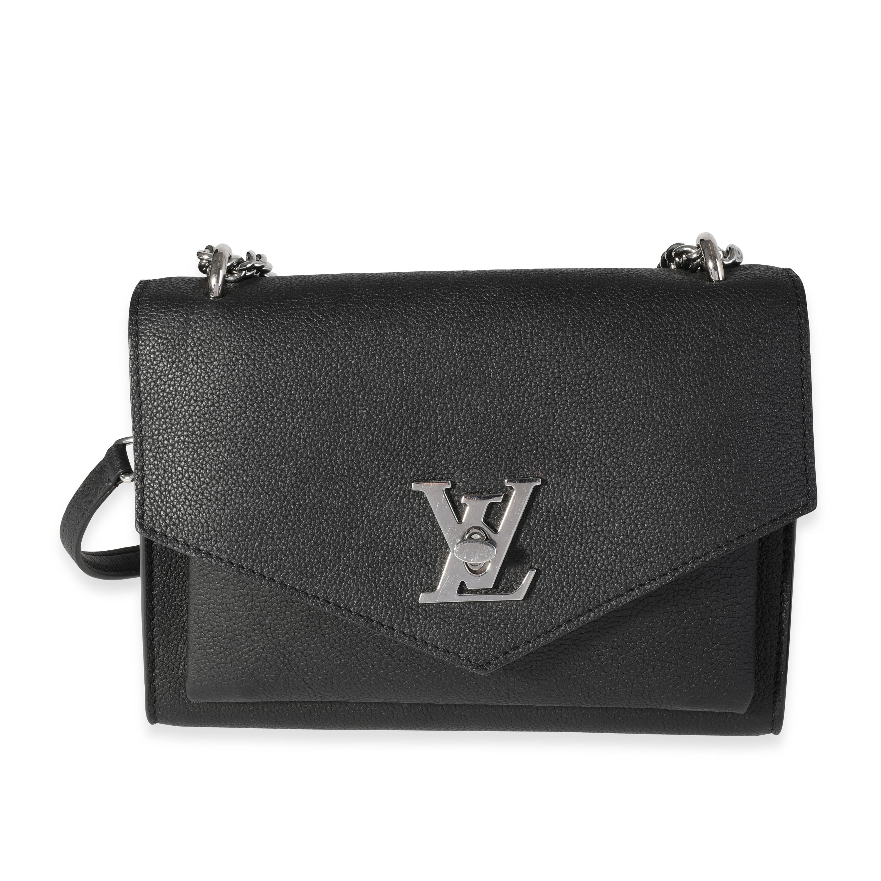 Louis Vuitton Louis Vuitton Black Grained Calfskin MyLockMe Chain Bag