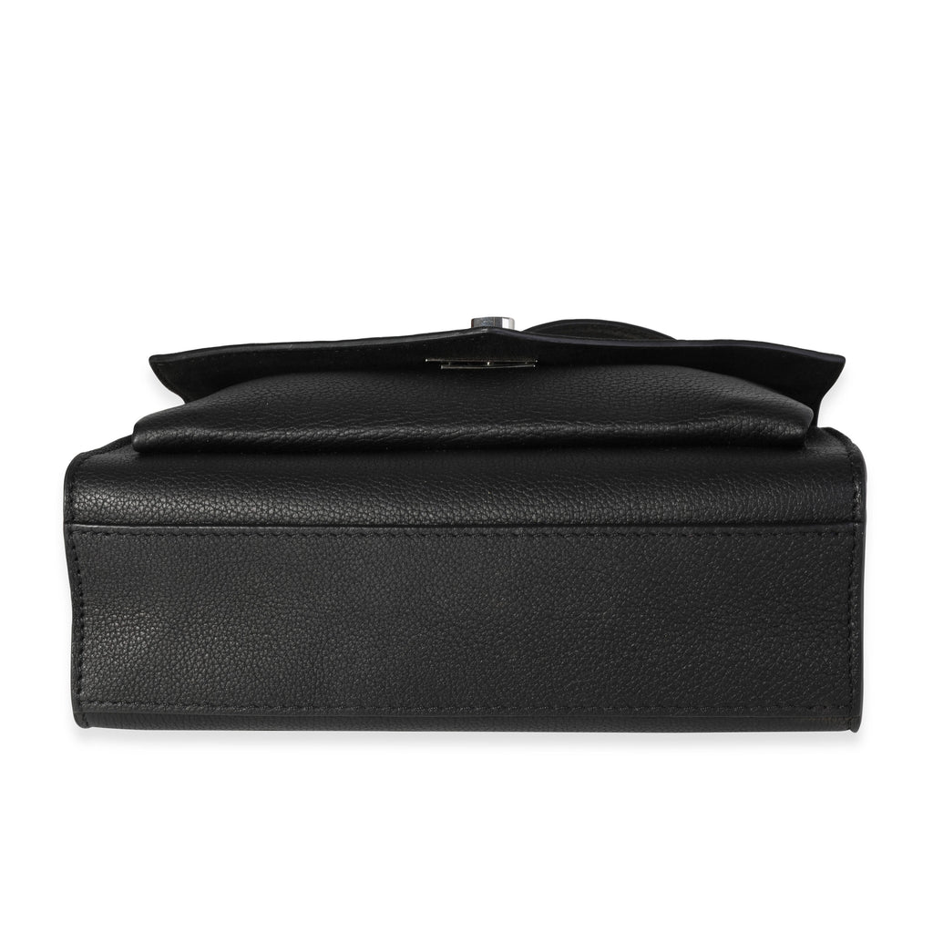 Louis Vuitton Louis Vuitton Black Grained Calfskin MyLockMe Chain Bag