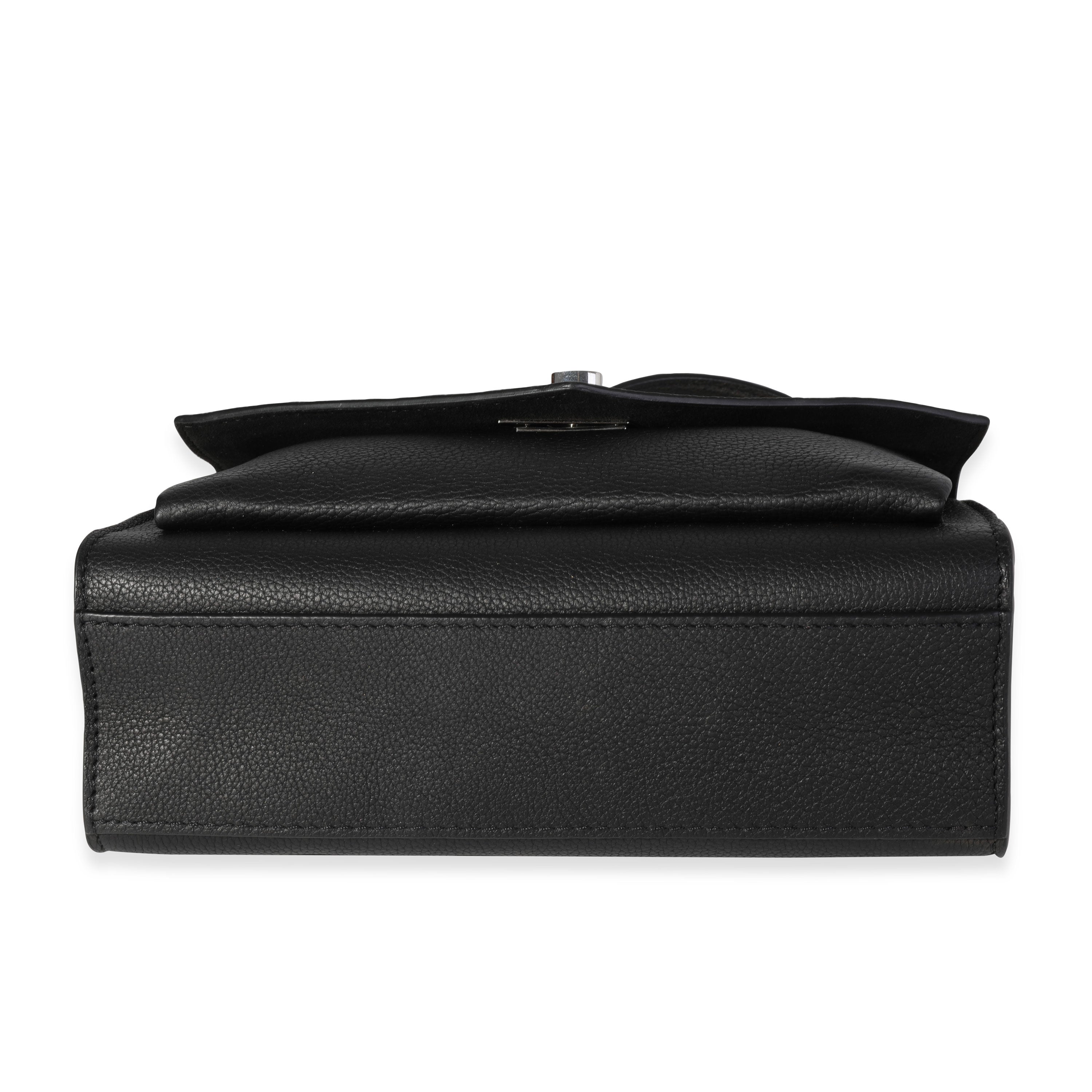 Louis Vuitton Louis Vuitton Black Grained Calfskin MyLockMe Chain Bag