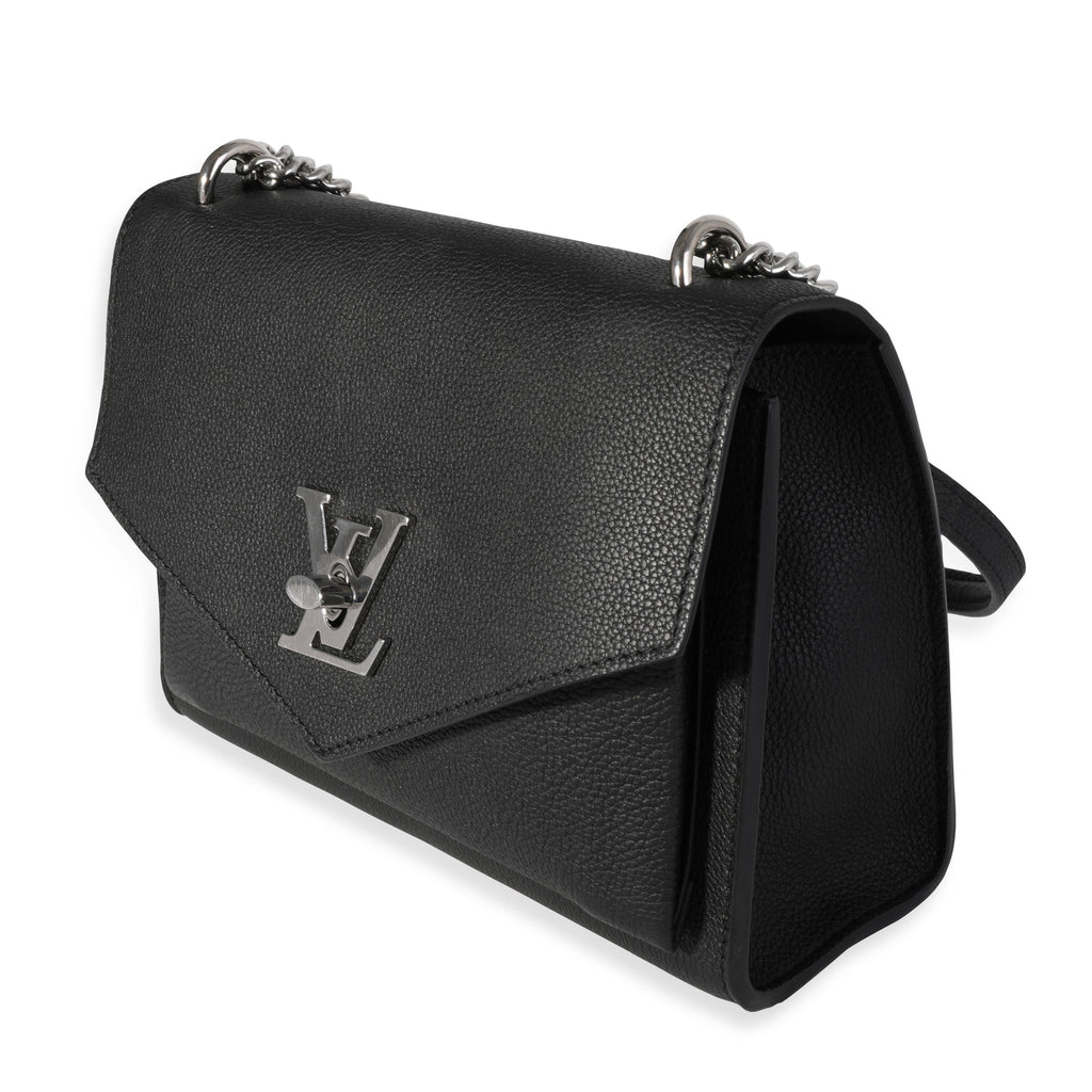 Louis Vuitton Louis Vuitton Black Grained Calfskin MyLockMe Chain Bag