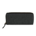 Louis Vuitton Louis Vuitton Black Monogram Empreinte Leather Clémence Wallet