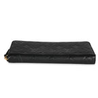 Louis Vuitton Louis Vuitton Black Monogram Empreinte Leather Clémence Wallet