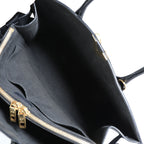Louis Vuitton Louis Vuitton Black Monogram Leather Very Tote MM