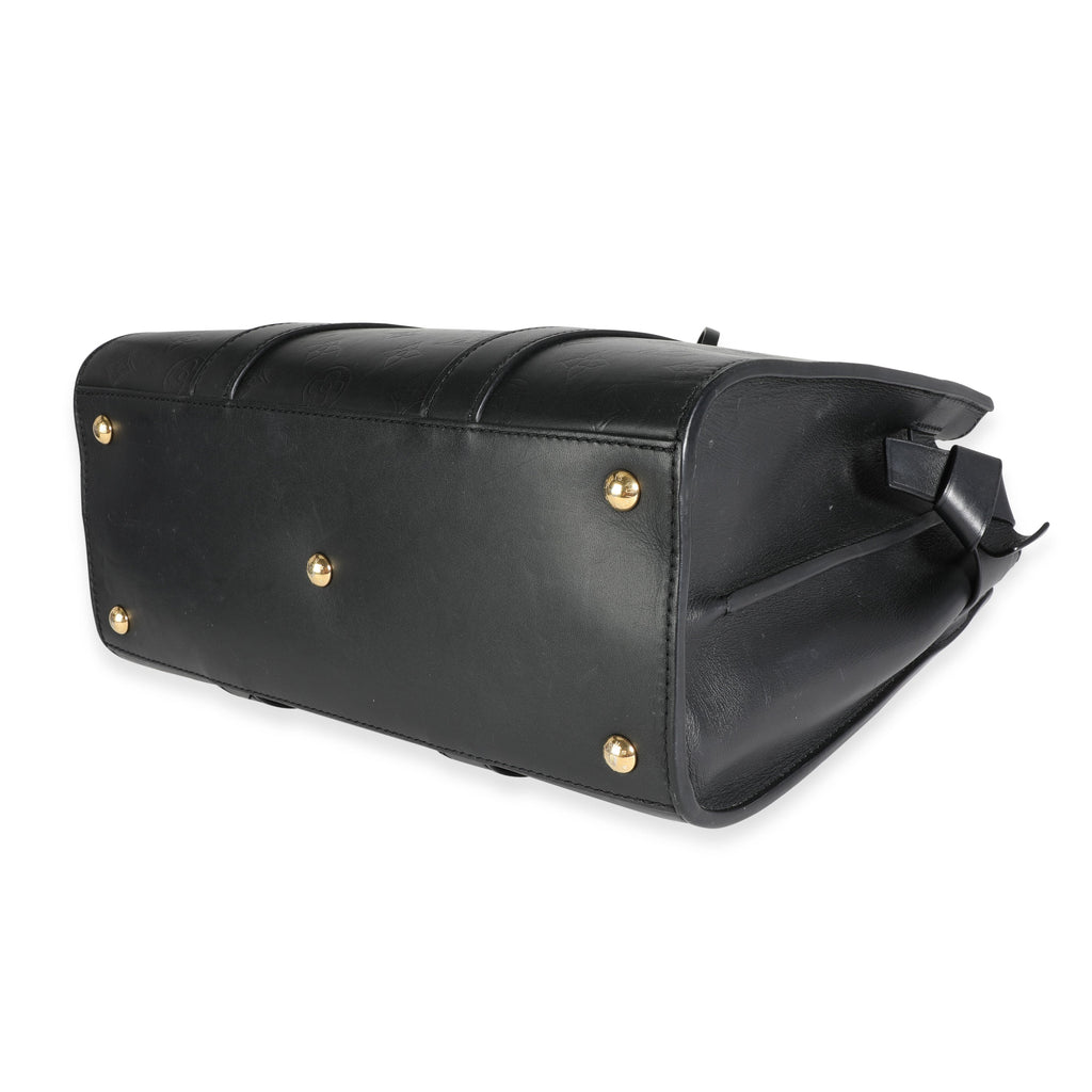 Louis Vuitton Louis Vuitton Black Monogram Leather Very Tote MM