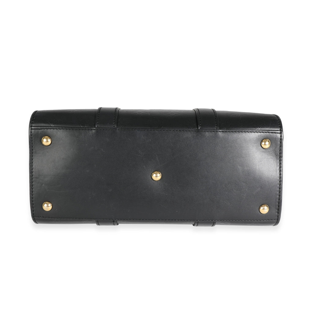 Louis Vuitton Louis Vuitton Black Monogram Leather Very Tote MM