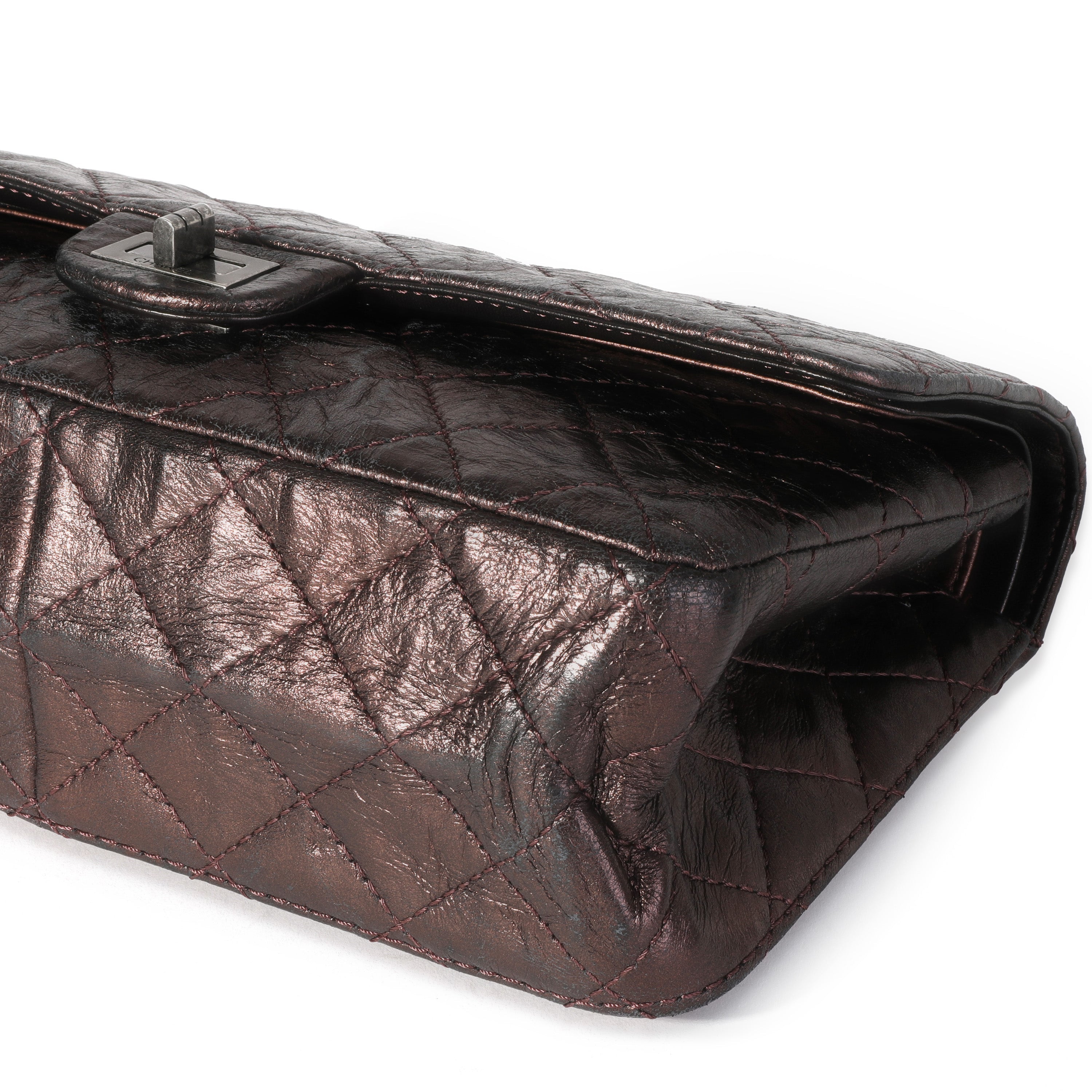 Chanel Bronze Metallic Quilted 2.55 Reissue 226 Bag