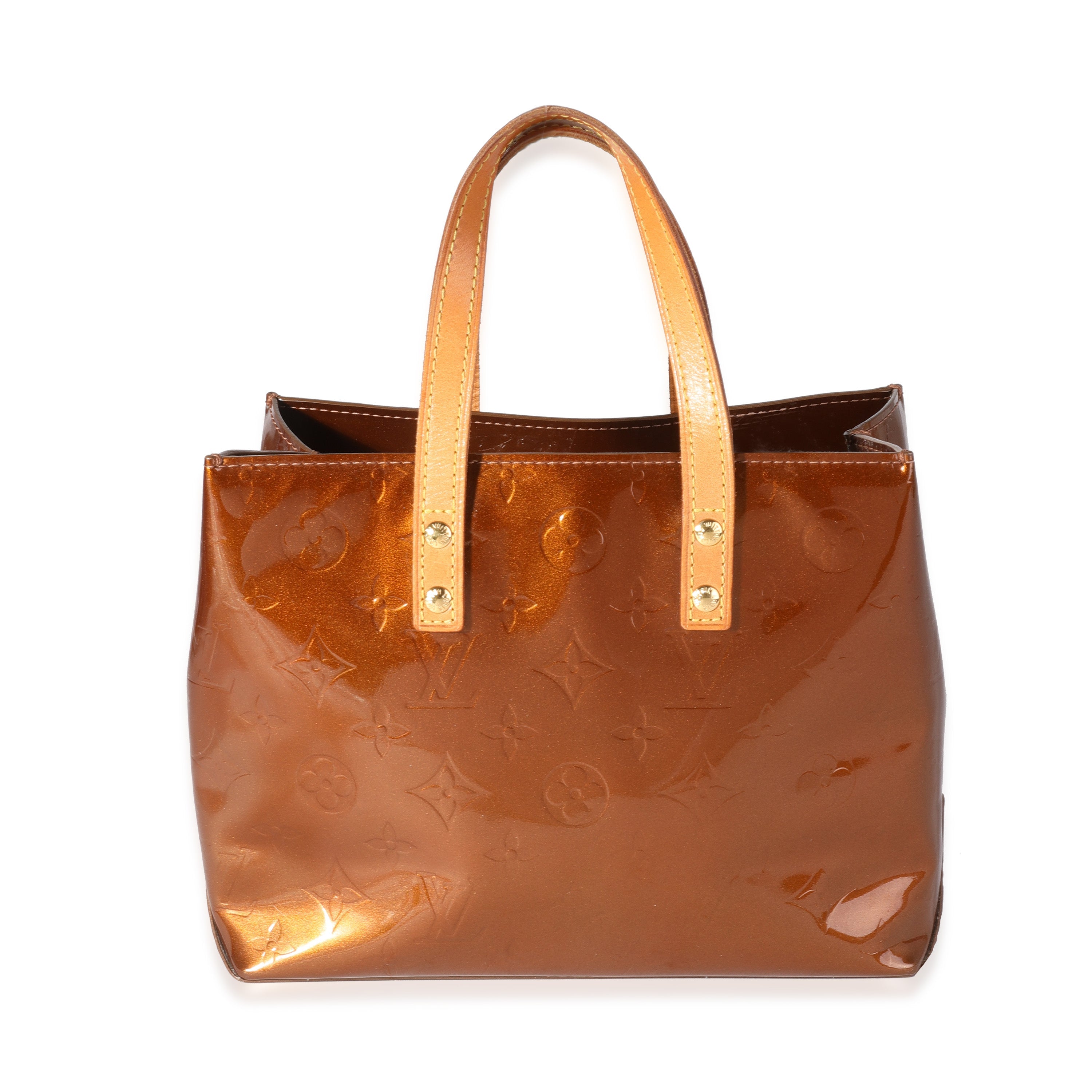 Louis Vuitton Louis Vuitton Bronze Vernis Monogram Reade PM