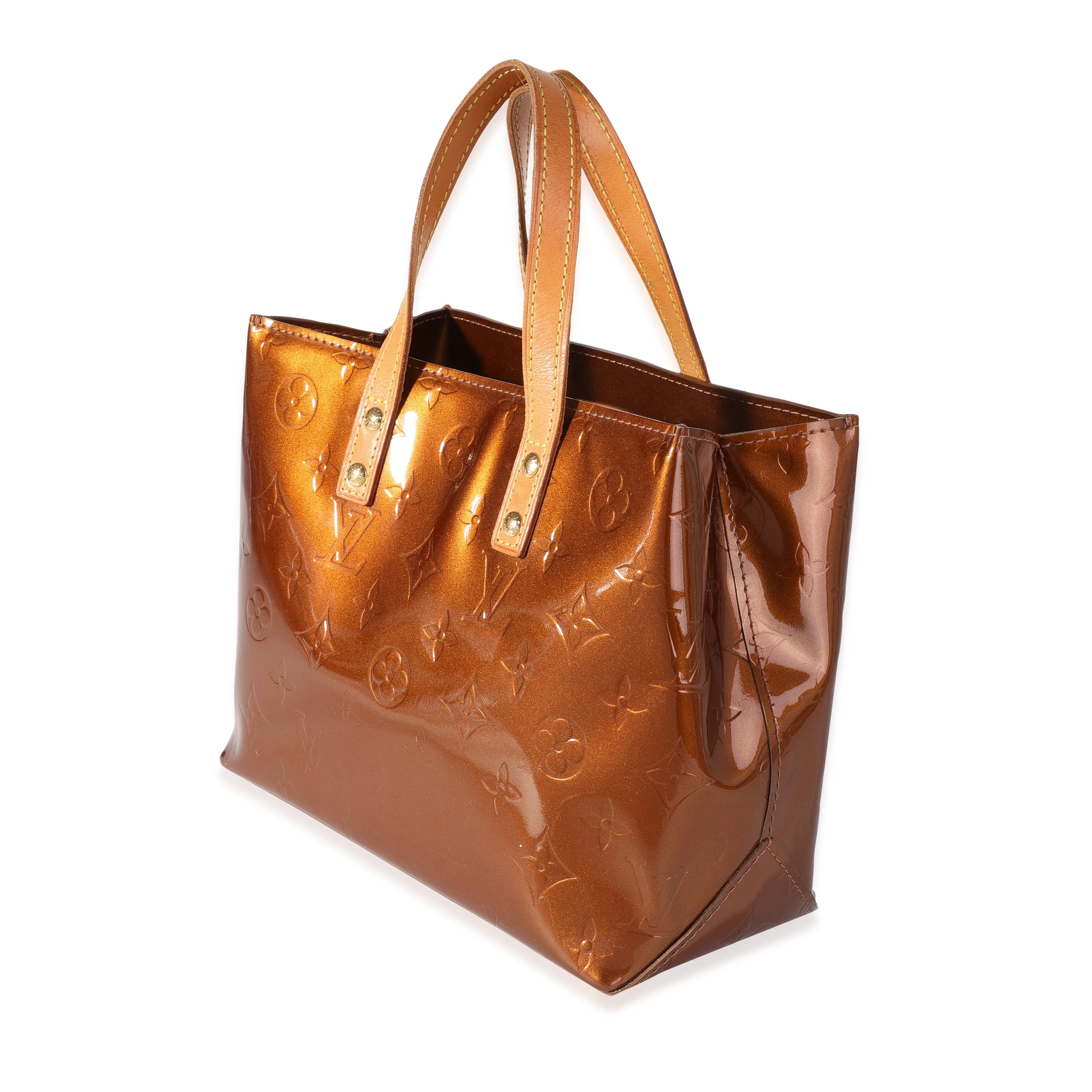Louis Vuitton Louis Vuitton Bronze Vernis Monogram Reade PM