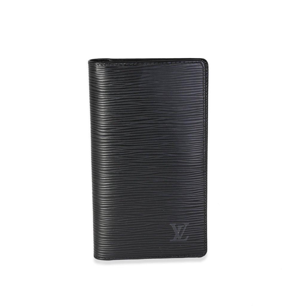 Louis Vuitton Louis Vuitton Black Epi Leather Vertical Wallet