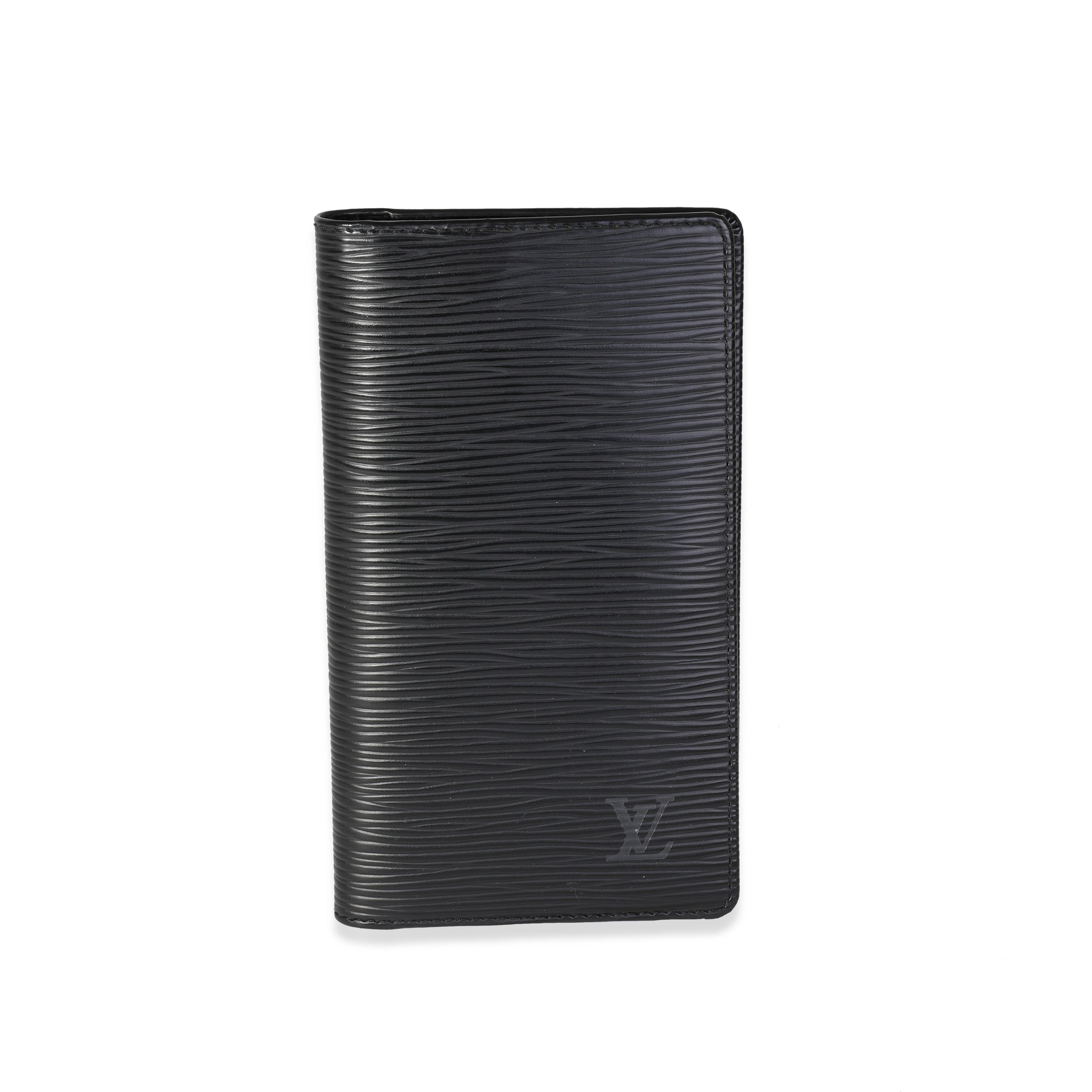 Louis Vuitton Louis Vuitton Black Epi Leather Vertical Wallet
