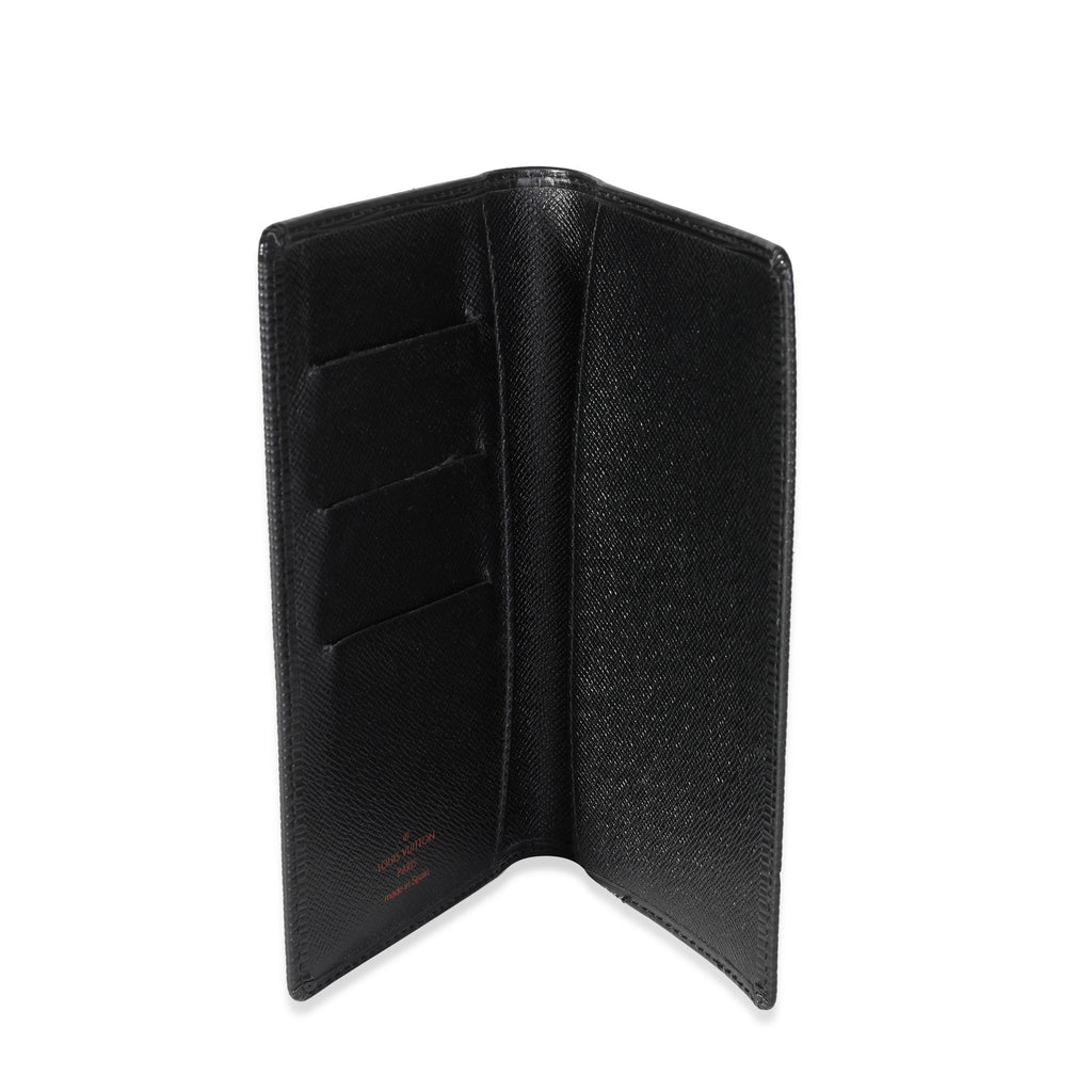 Louis Vuitton Louis Vuitton Black Epi Leather Vertical Wallet