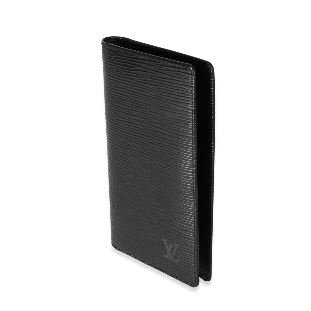Louis Vuitton Louis Vuitton Black Epi Leather Vertical Wallet