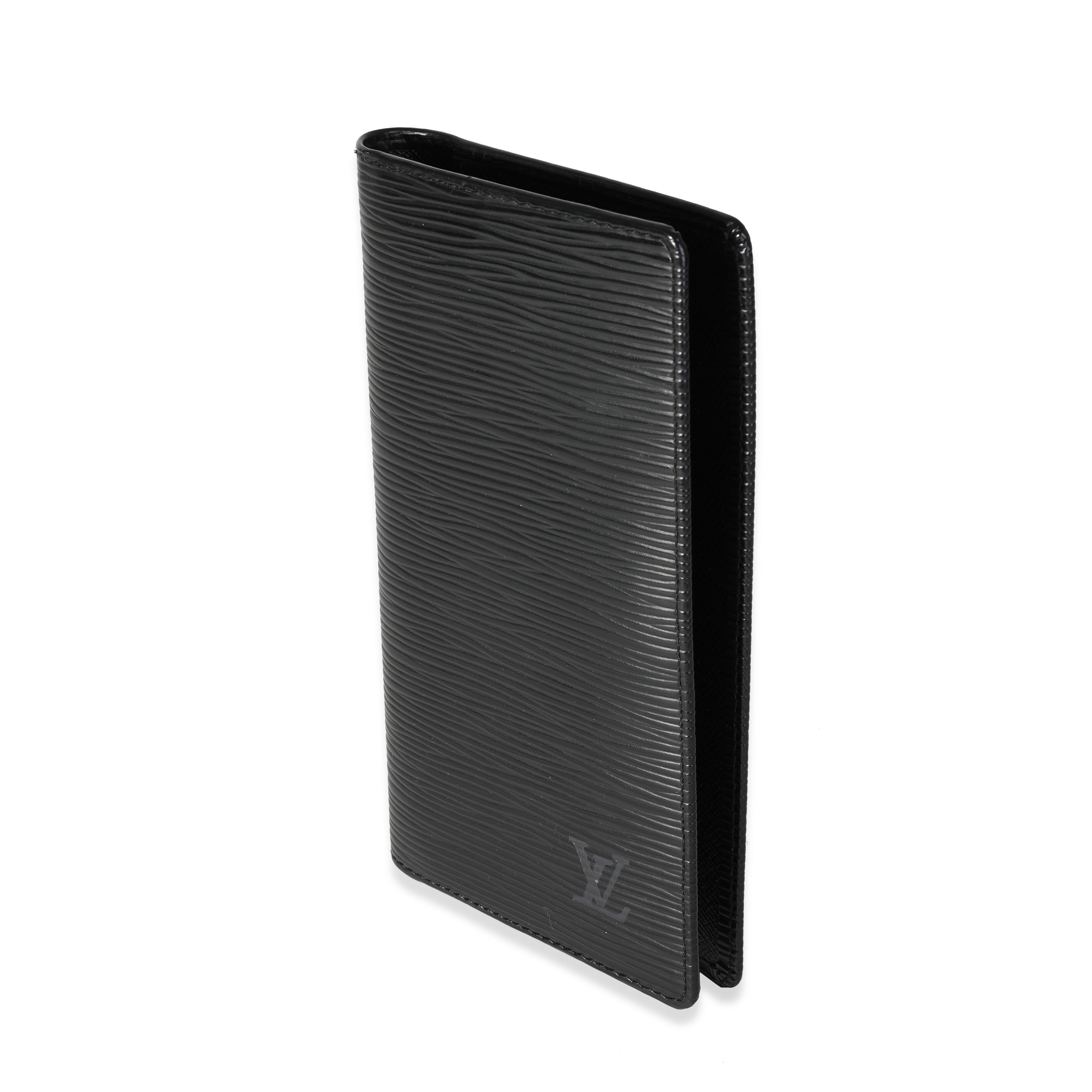 Louis Vuitton Louis Vuitton Black Epi Leather Vertical Wallet