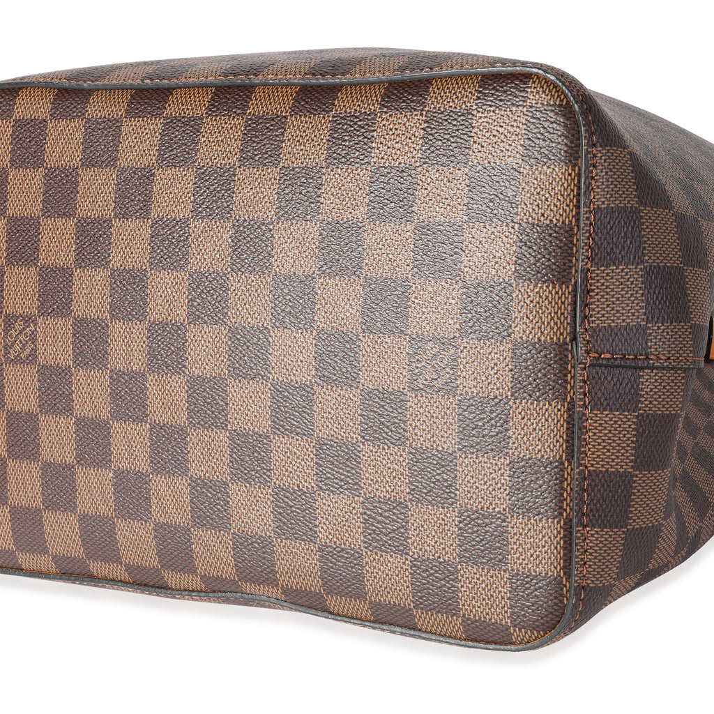 Louis Vuitton Louis Vuitton Safran Yellow Leather & Damier Ebene NéoNoé MM