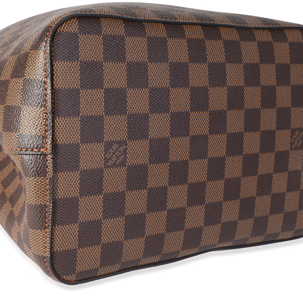 Louis Vuitton Louis Vuitton Safran Yellow Leather & Damier Ebene NéoNoé MM