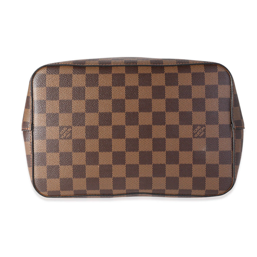 Louis Vuitton Louis Vuitton Safran Yellow Leather & Damier Ebene NéoNoé MM