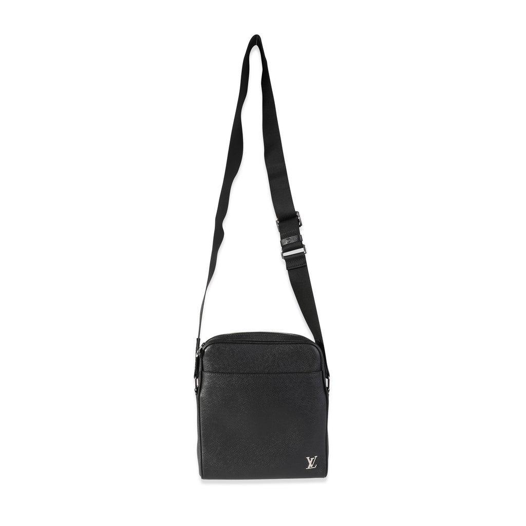 Louis Vuitton Louis Vuitton Black Taiga Leather Alex Messenger BB