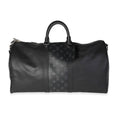 Louis Vuitton Louis Vuitton Black Monogram Eclipse Taigarama Keepall Bandoulière 50