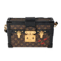 Louis Vuitton Louis Vuitton Monogram Canvas & Black Calfskin Petite Malle