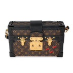 Louis Vuitton Louis Vuitton Monogram Canvas & Black Calfskin Petite Malle