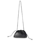 Black Calfskin Mini Pouch Bag