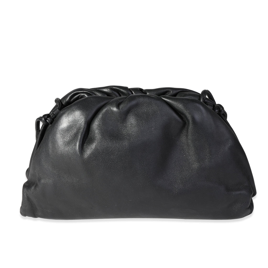 Black Calfskin Mini Pouch Bag