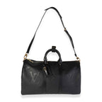Louis Vuitton Black Monogram Empreinte Giant Keepall Bandoulière 45