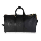 Louis Vuitton Black Monogram Empreinte Giant Keepall Bandoulière 45