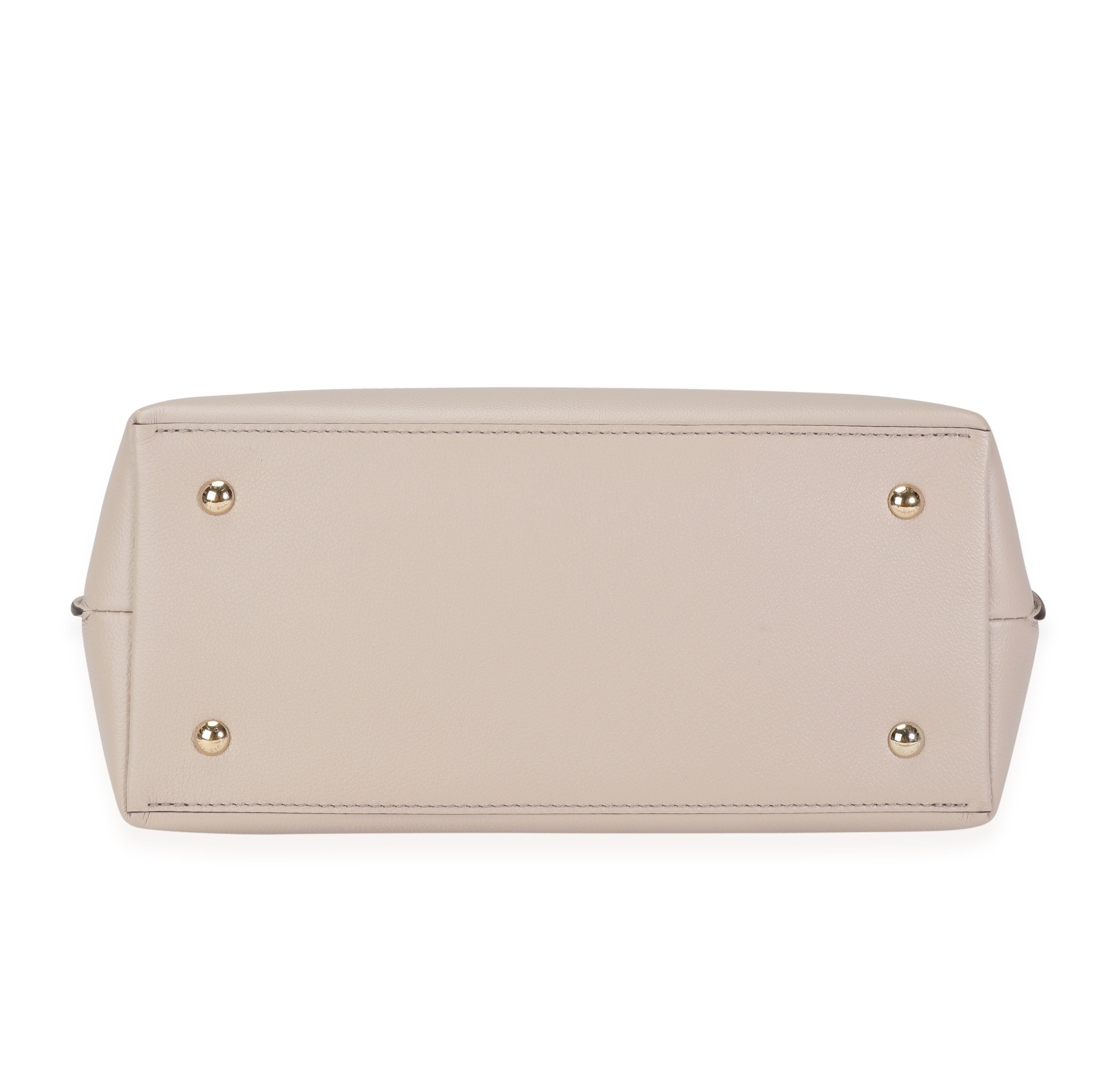 Louis Vuitton Louis Vuitton Greige Soft Calfskin Lockme Ever MM