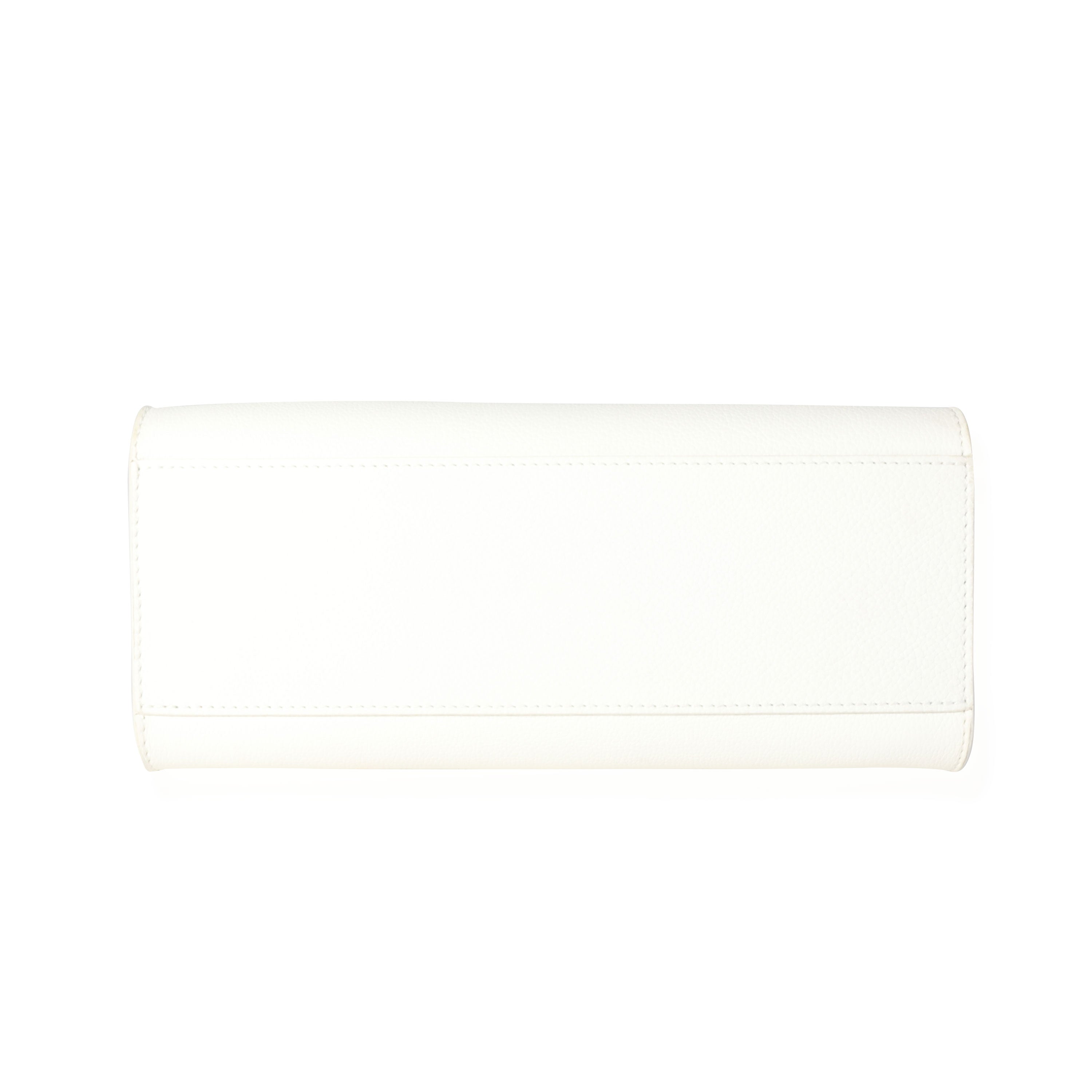 Louis Vuitton White Leather Monochrome Lockme Tote PM