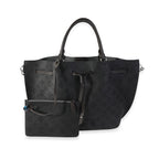 Louis Vuitton Louis Vuitton Black Mahina Leather Girolata Bag