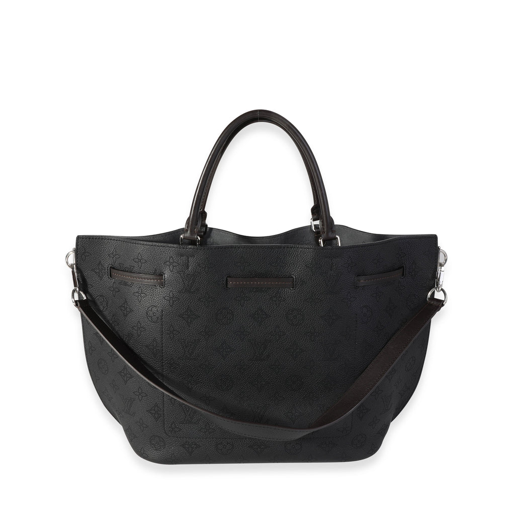 Louis Vuitton Louis Vuitton Black Mahina Leather Girolata Bag