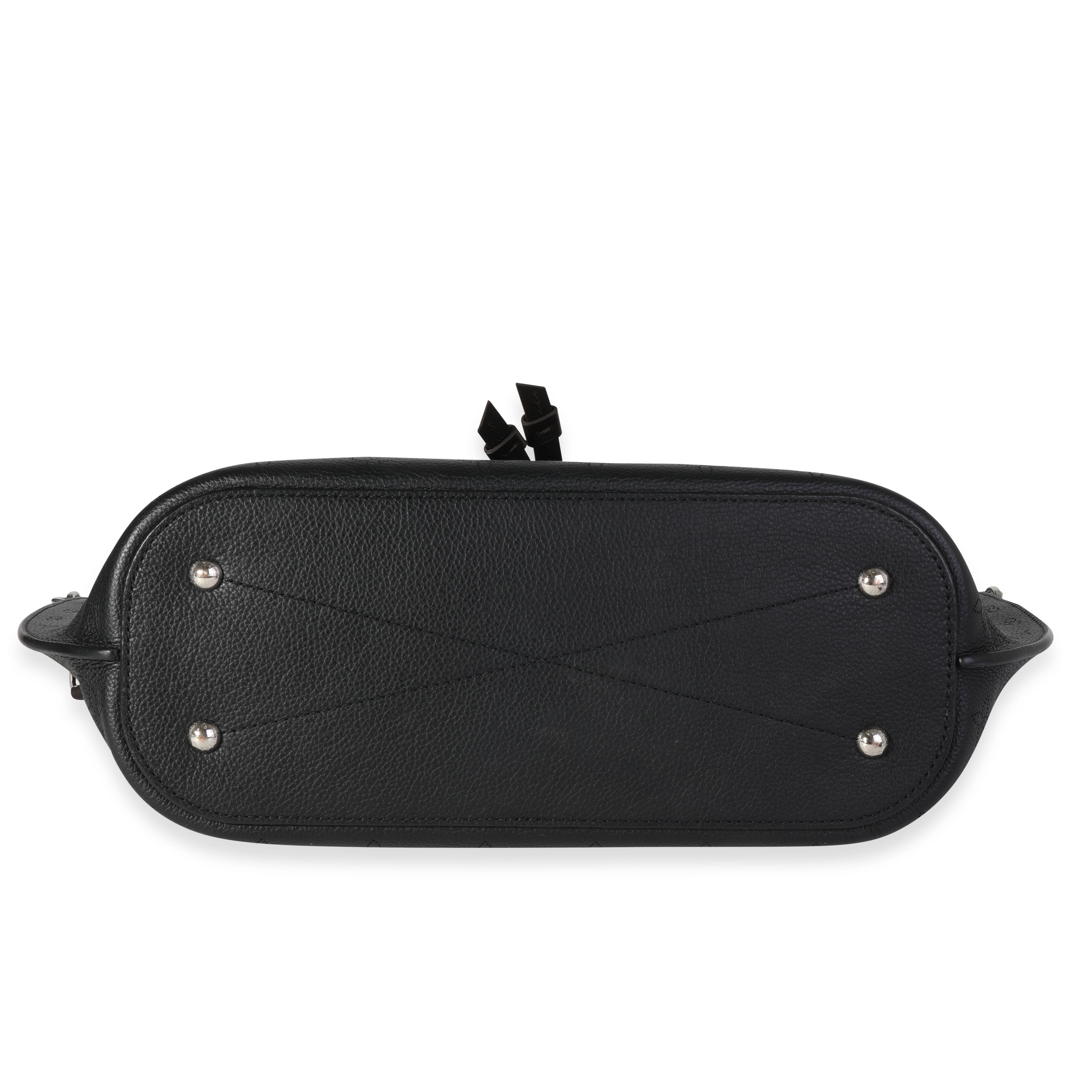 Louis Vuitton Louis Vuitton Black Mahina Leather Girolata Bag