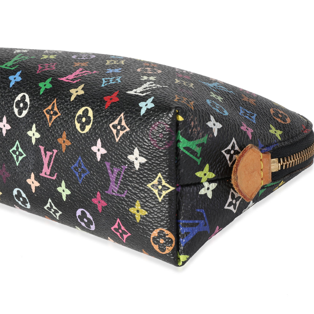 Louis Vuitton Louis Vuitton x Takashi Murakami Black Monogram Multicolore Cosmetic Pouch