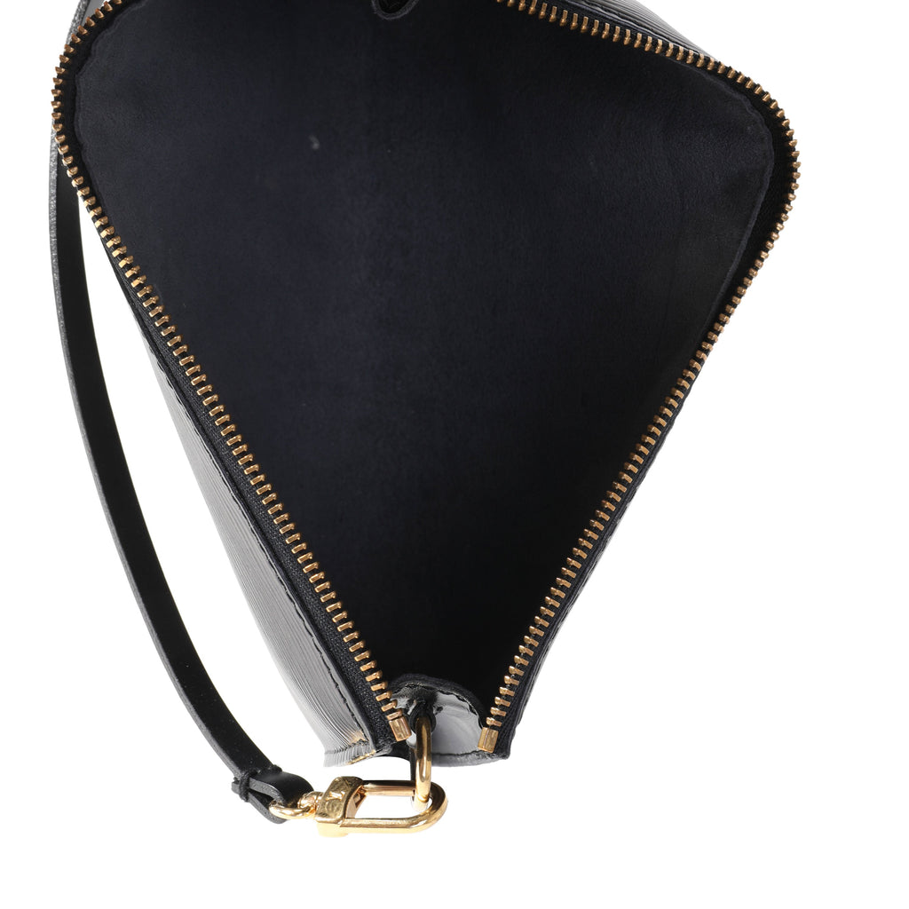 Louis Vuitton Louis Vuitton Black Epi Leather Pochette Accessoires 24